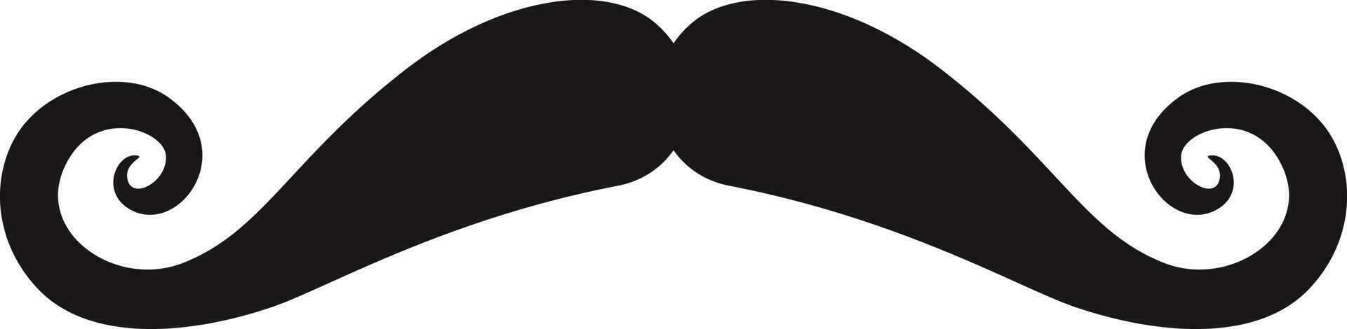moustache cartoon illustration vector
