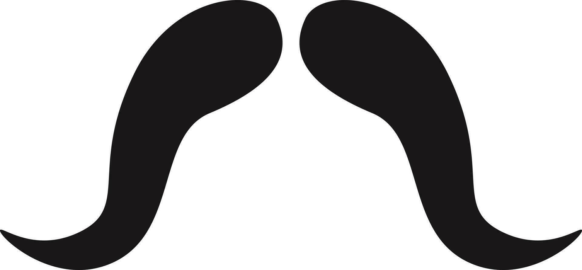 moustache cartoon illustration vector
