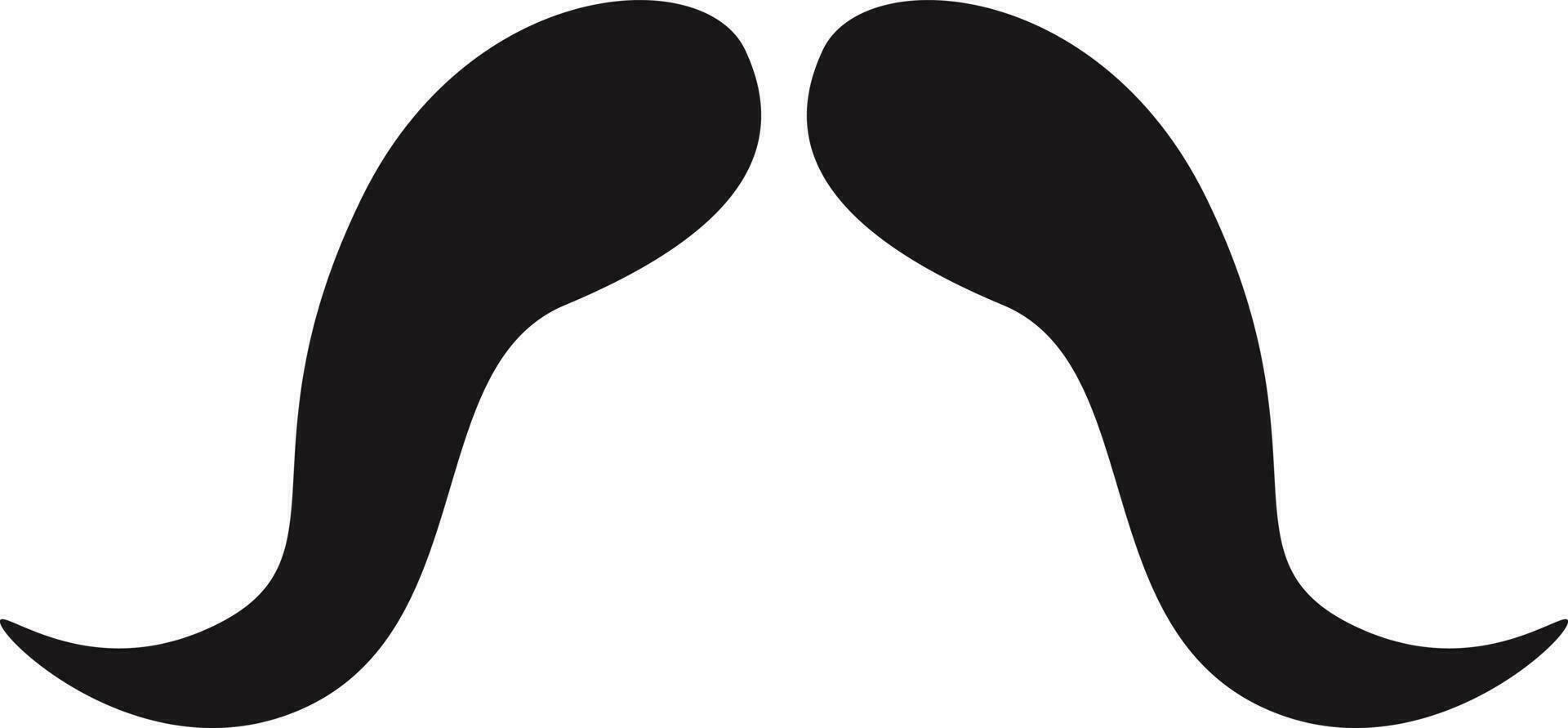 moustache cartoon illustration vector