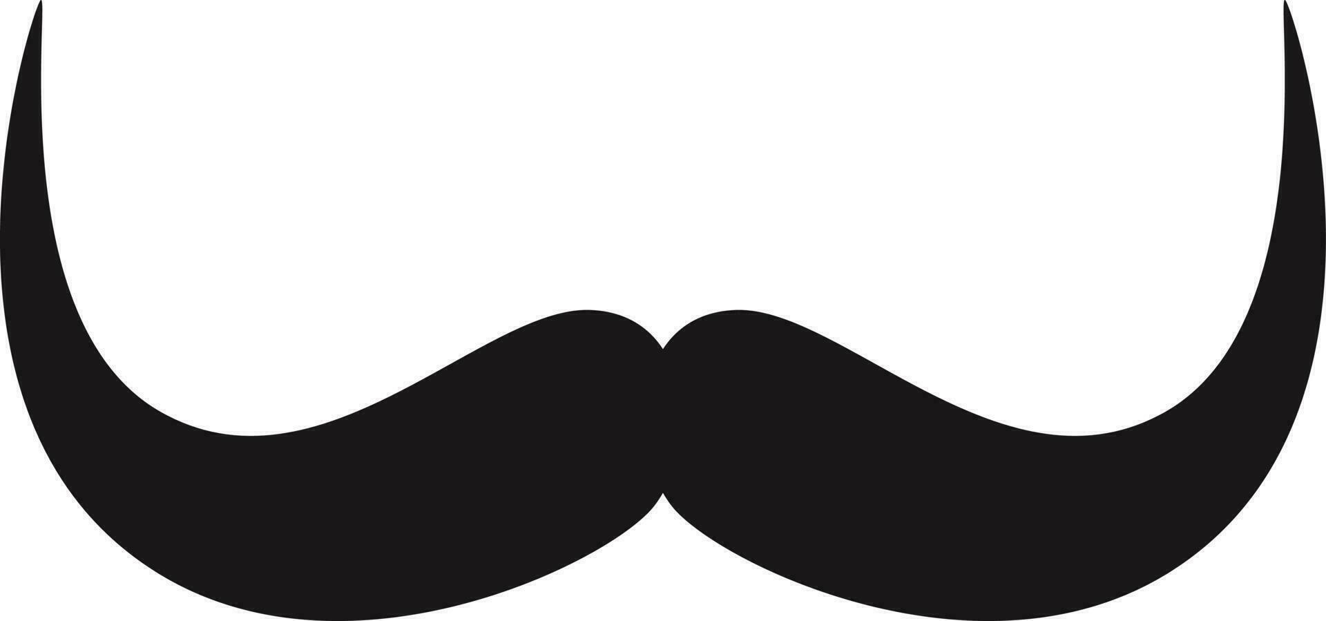 moustache cartoon illustration vector