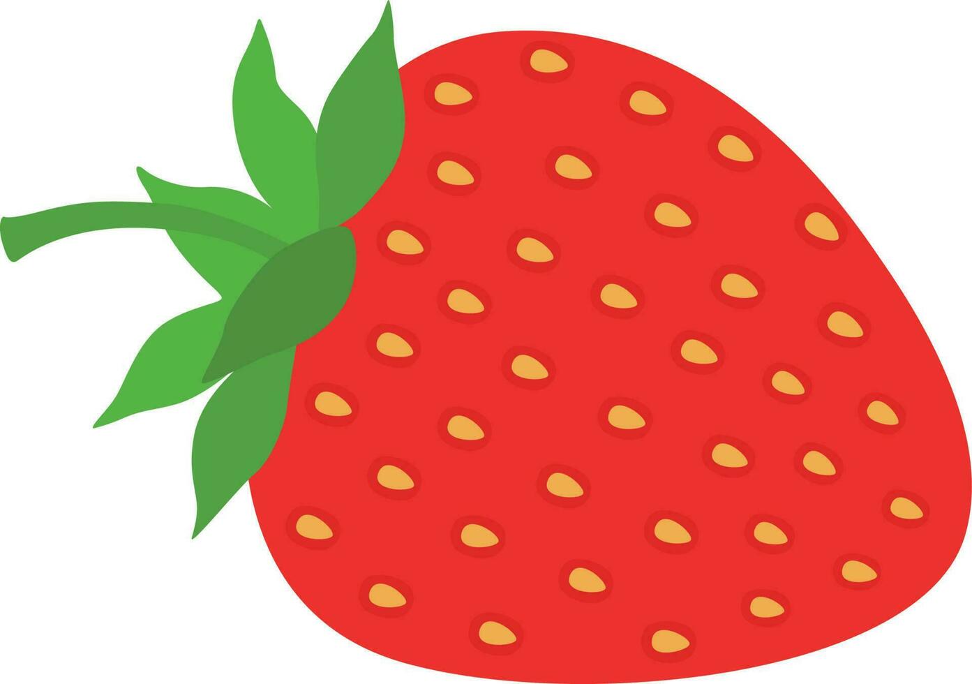 Strawberry illustration of a berry vector