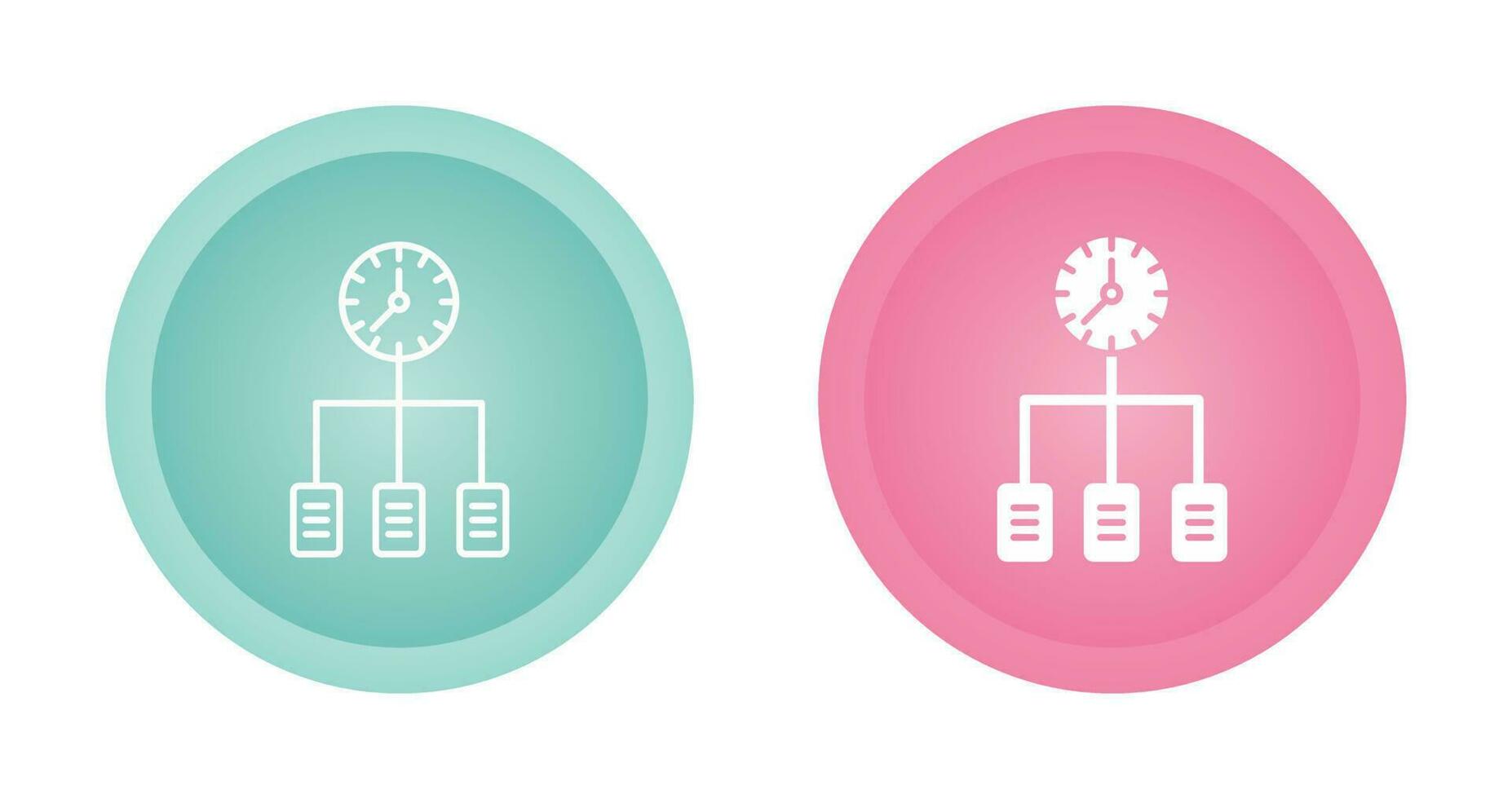 icono de vector de línea de tiempo