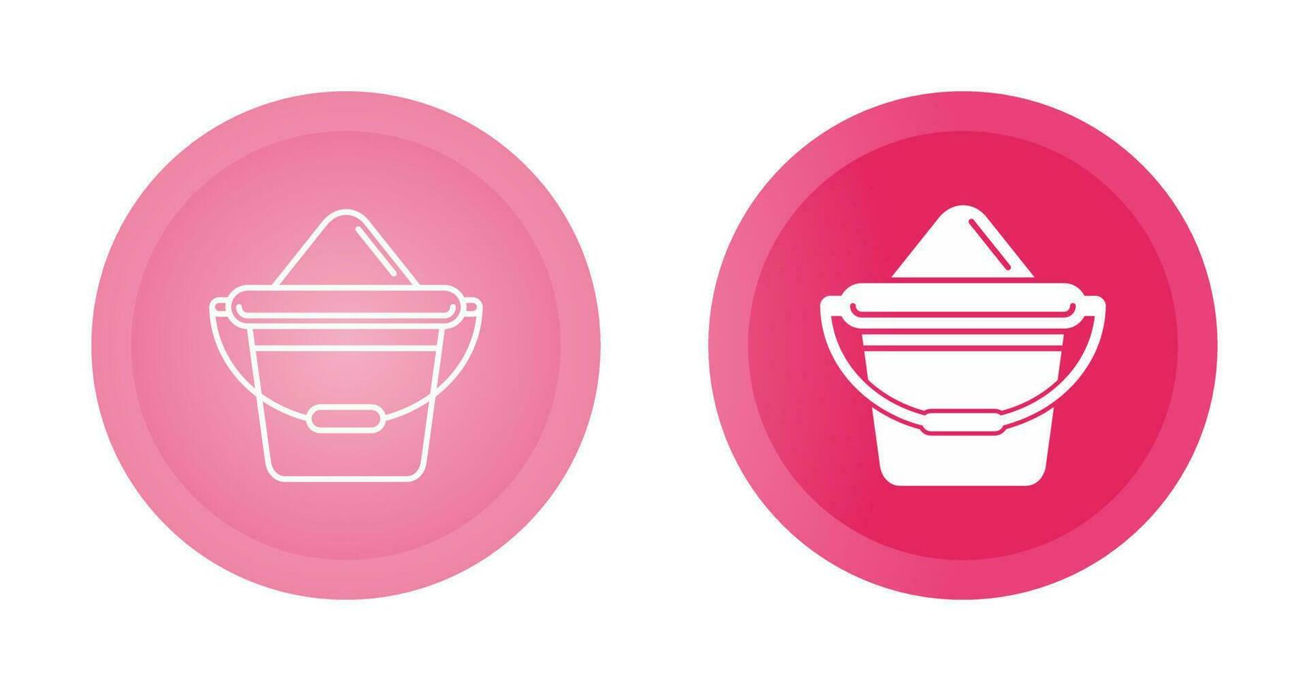 Sand Bucket Vector Icon