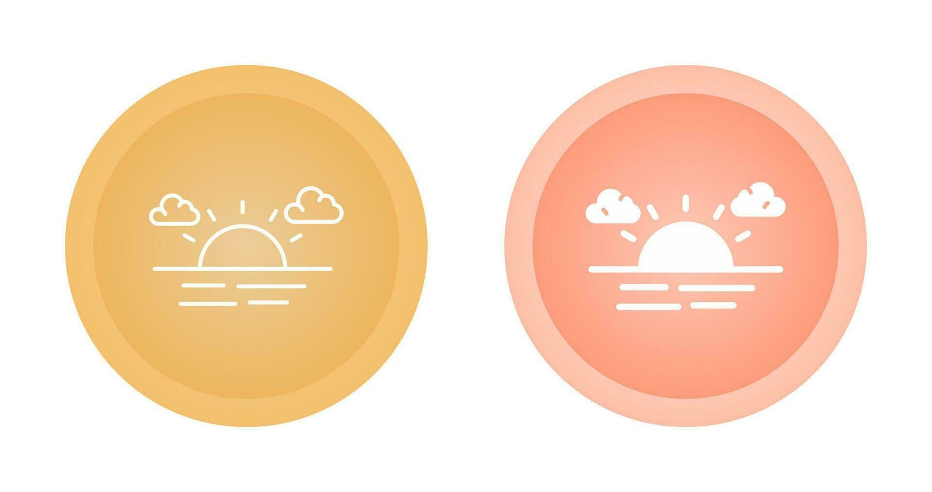 Sunset Vector Icon