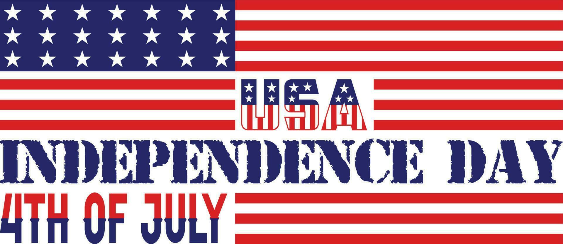 Independence Day 4th of July T-shirt Design vector