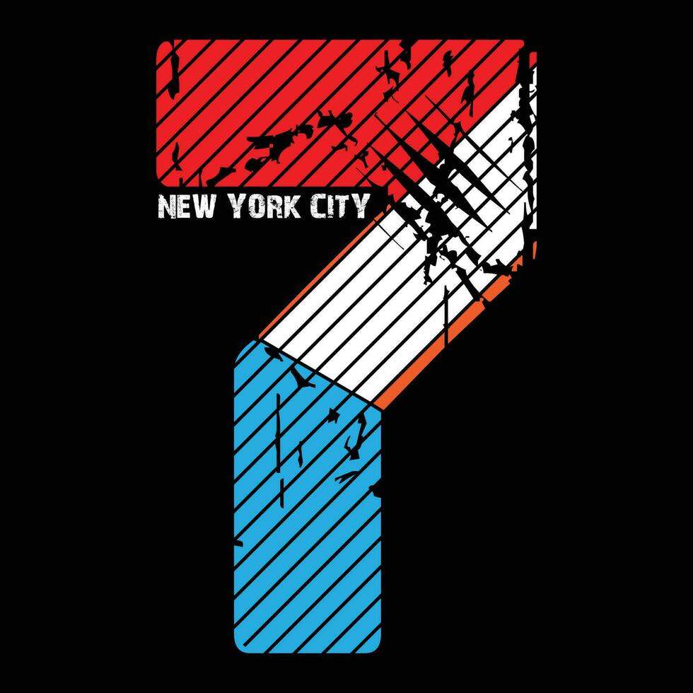 New York City T-shirt Design vector