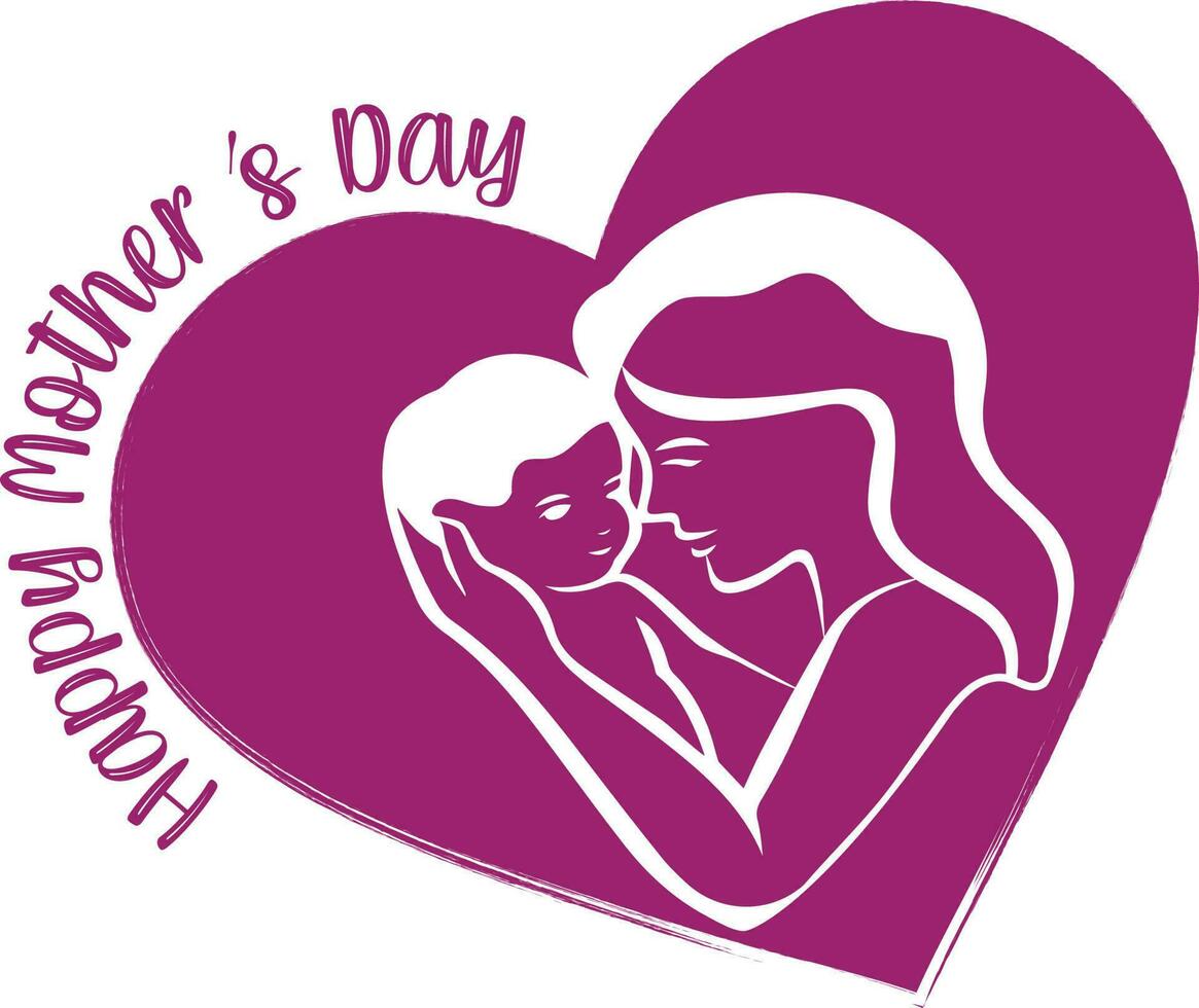 Happy Mother's Day T-shirt Design vector
