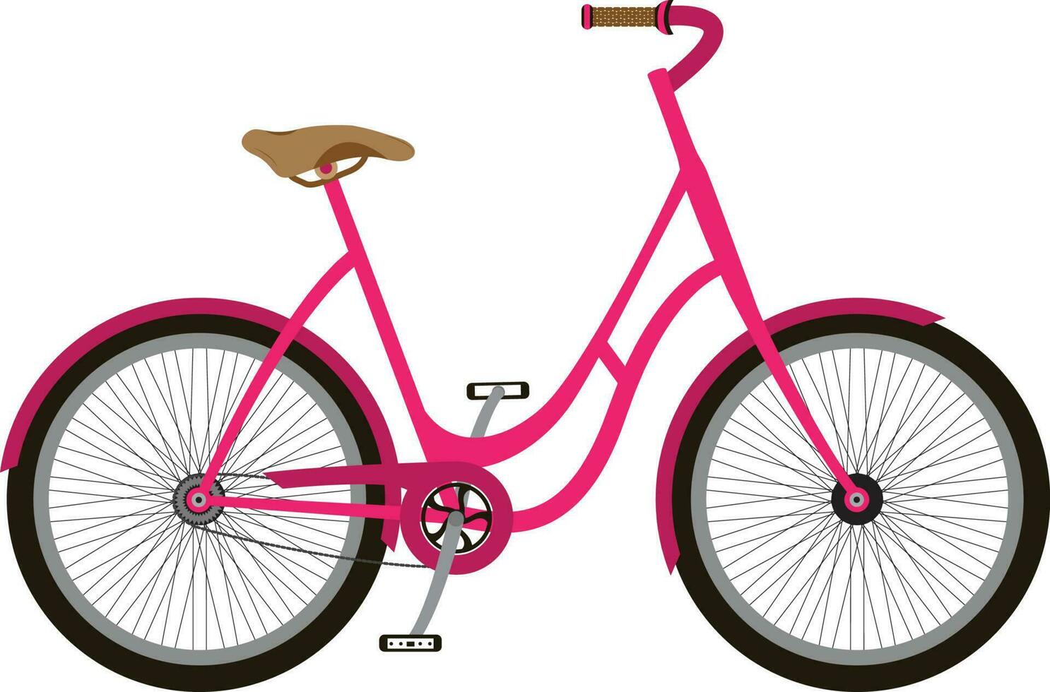 Ilustración de vector de bicicleta