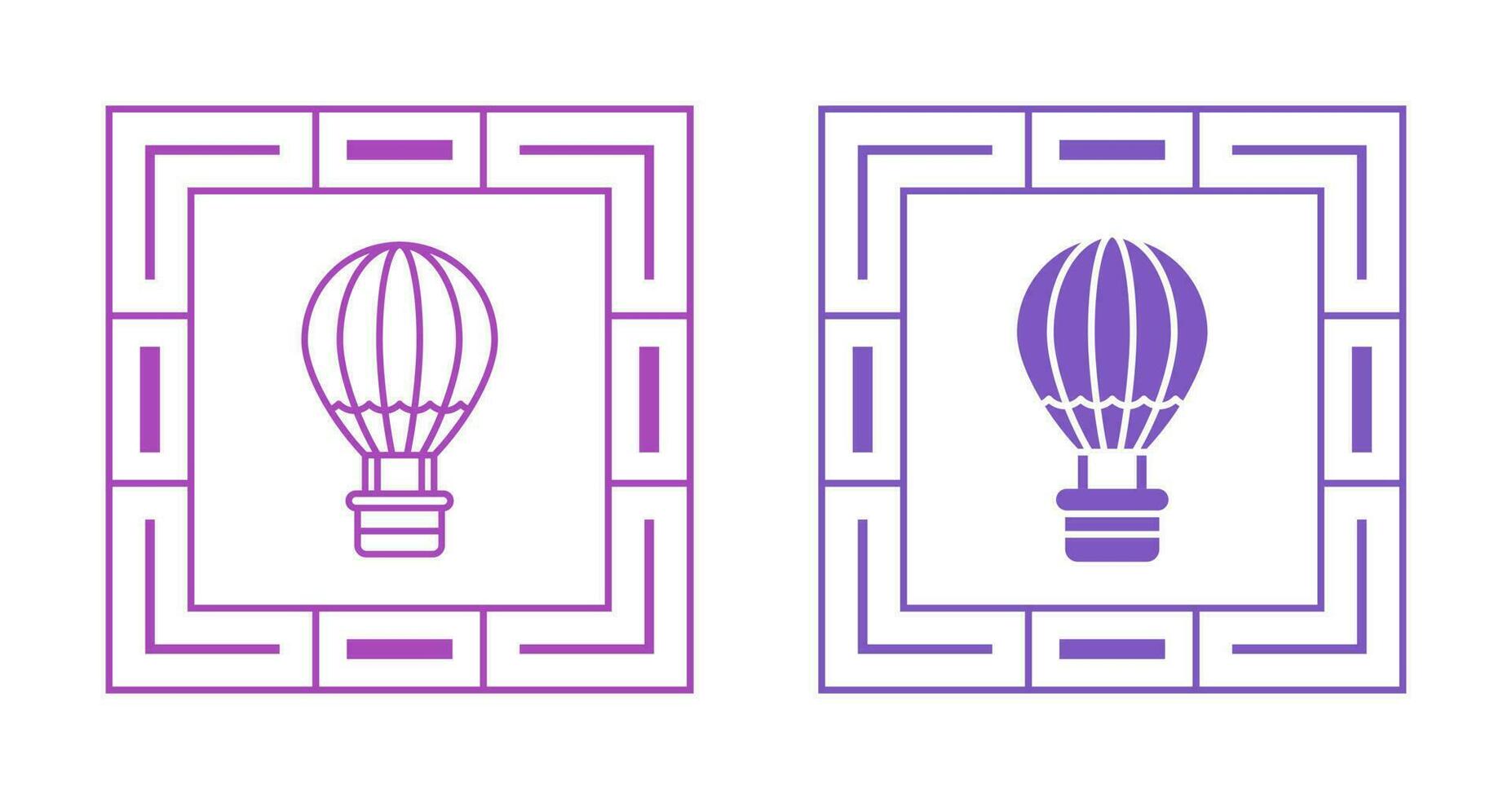 Hot Air Balloon Vector Icon
