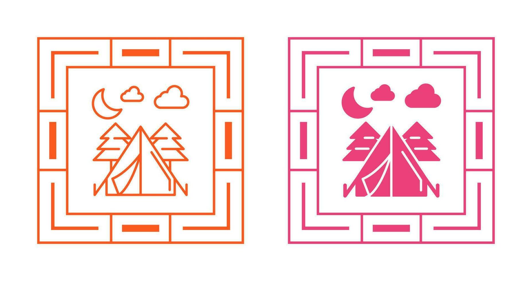 Tent Vector Icon