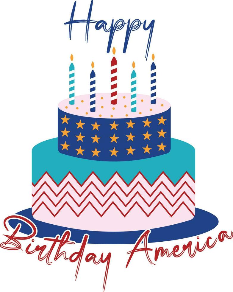 Happy Birthday America Vector Illustration 23678785 Vector Art at Vecteezy