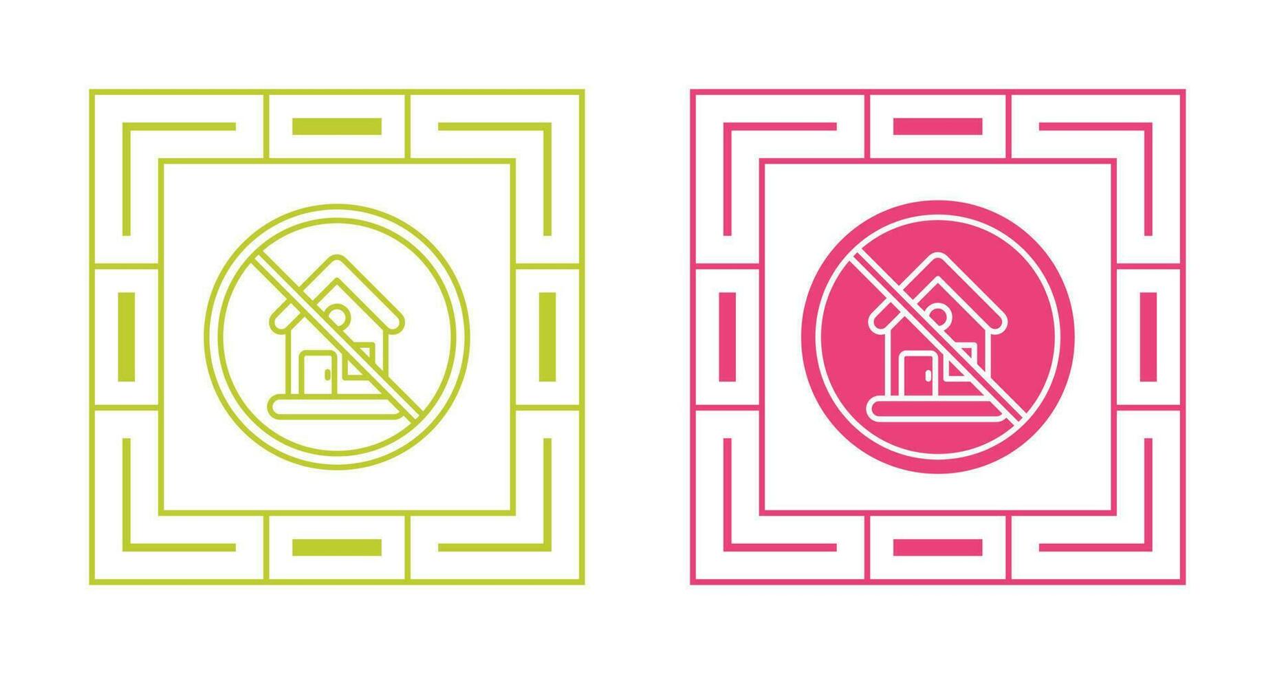 No House Vector Icon