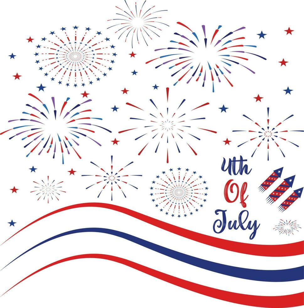 4th of July Vector Illustration 23678873 Vector Art at Vecteezy