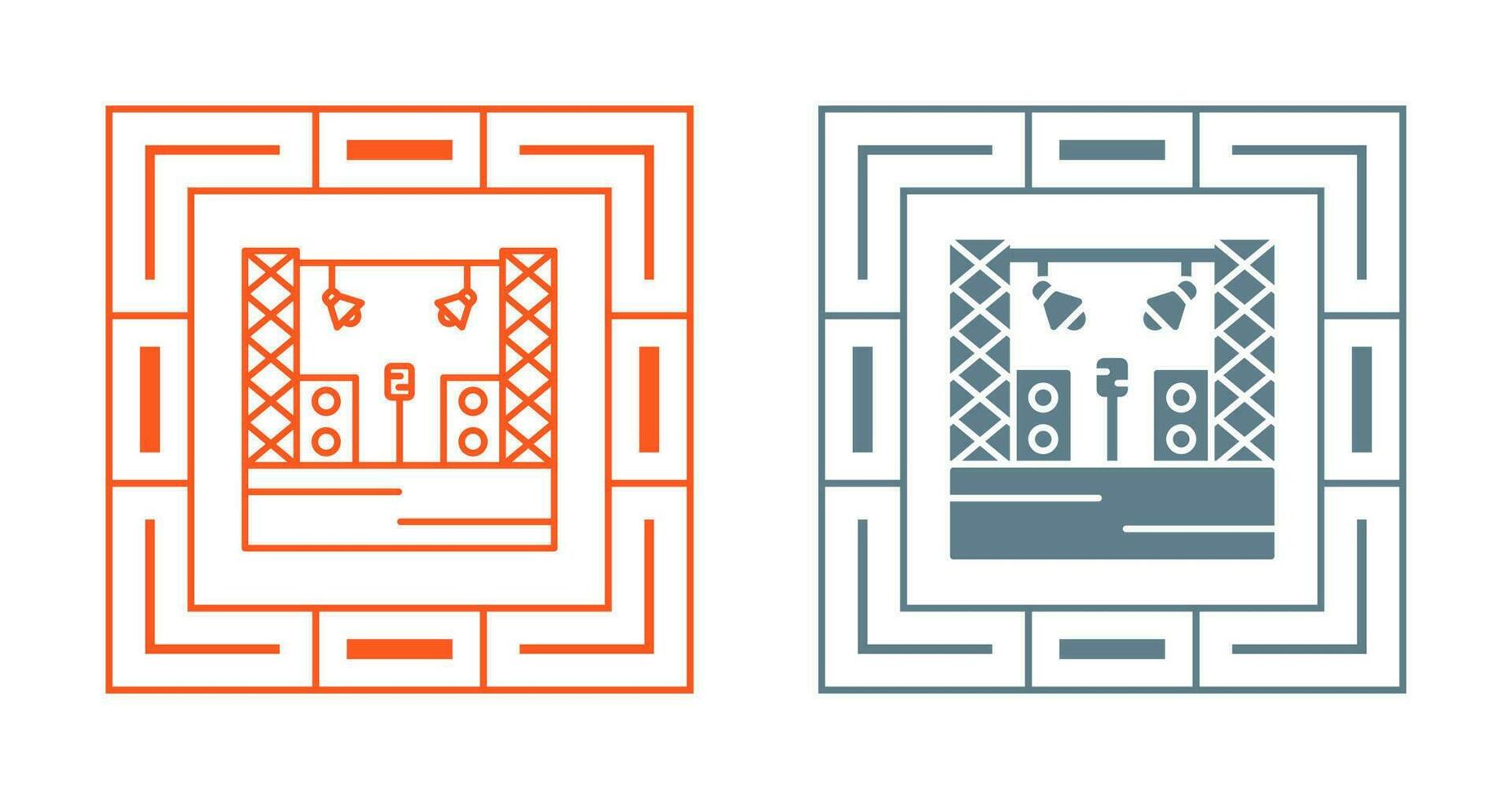 Stage Vector Icon