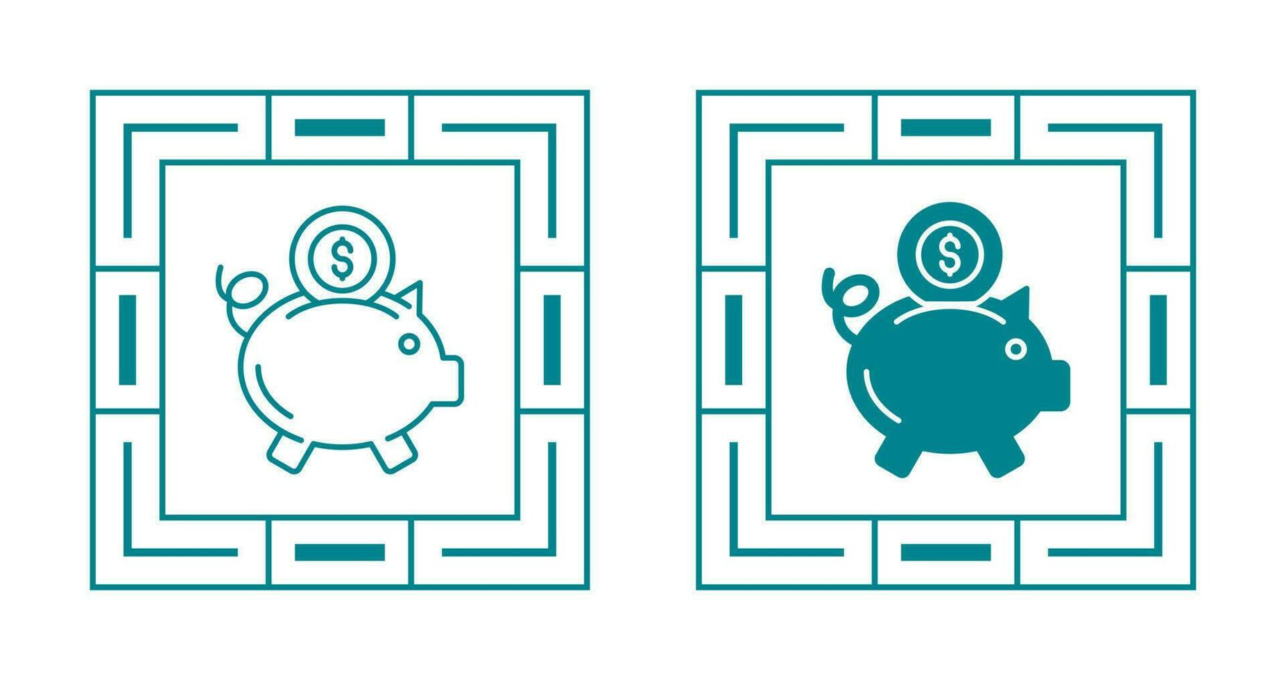 Piggy Bank Vector Icon