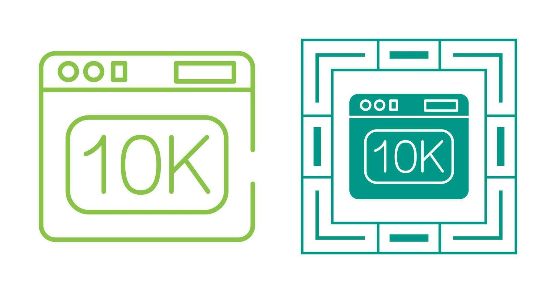 10k Vector Icon