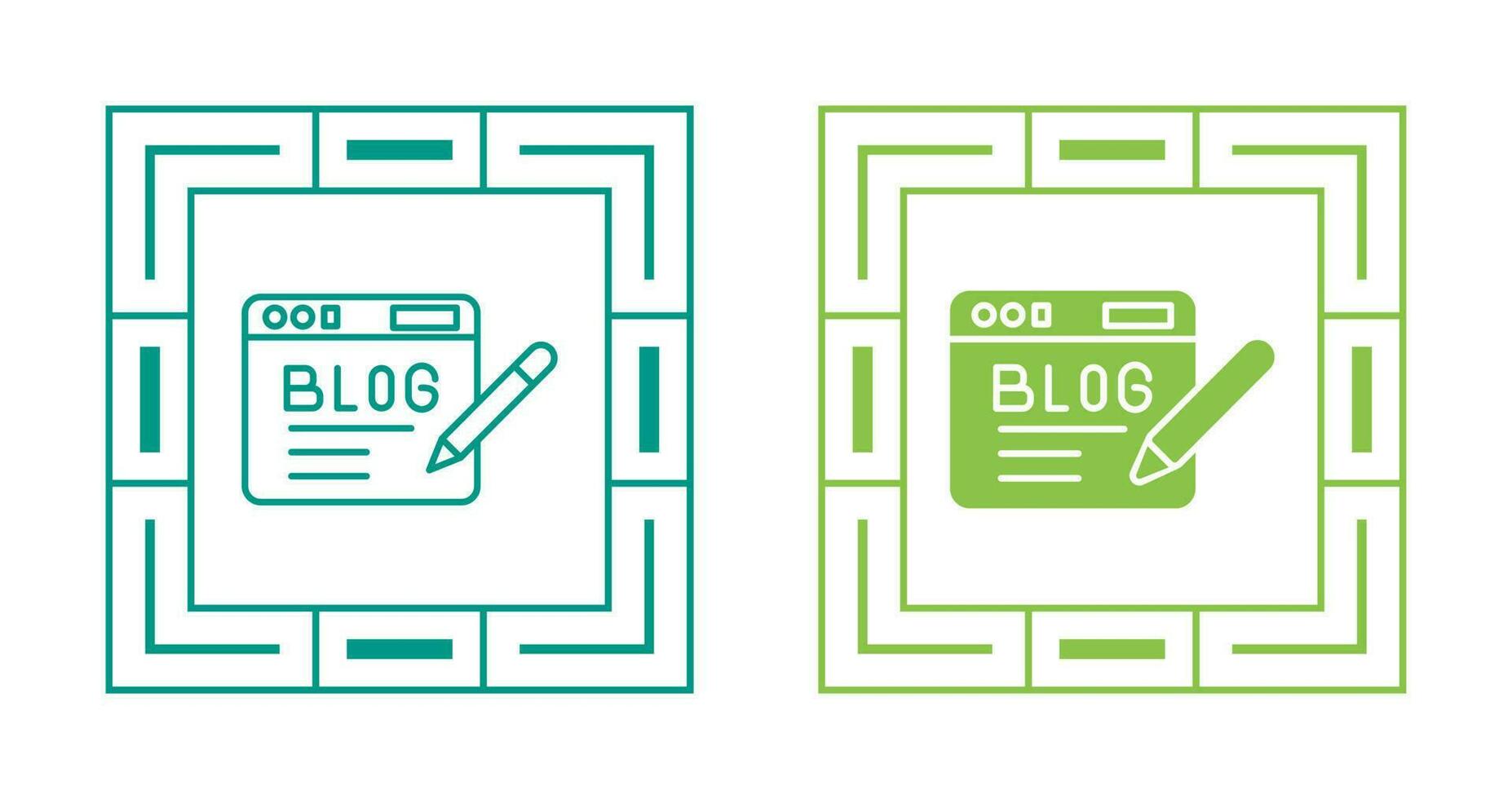 Blog Vector Icon
