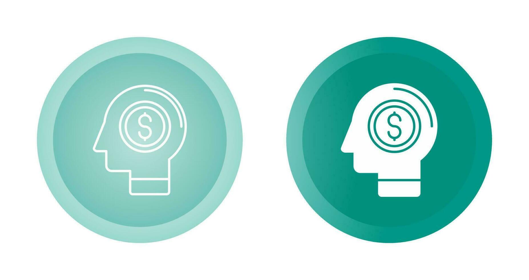 Money Thinking Vector Icon