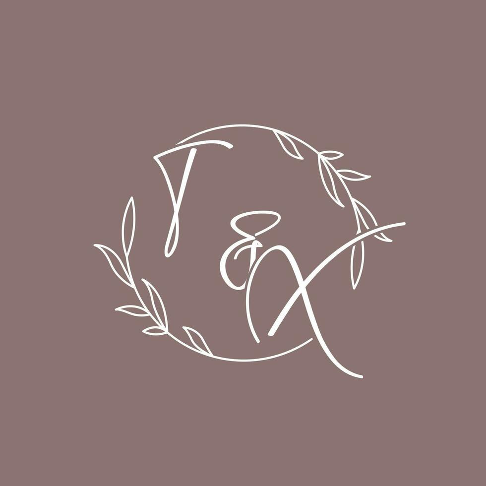 TX wedding initials monogram logo ideas vector