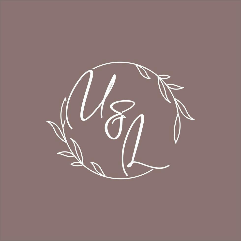 ul Boda iniciales monograma logo ideas vector