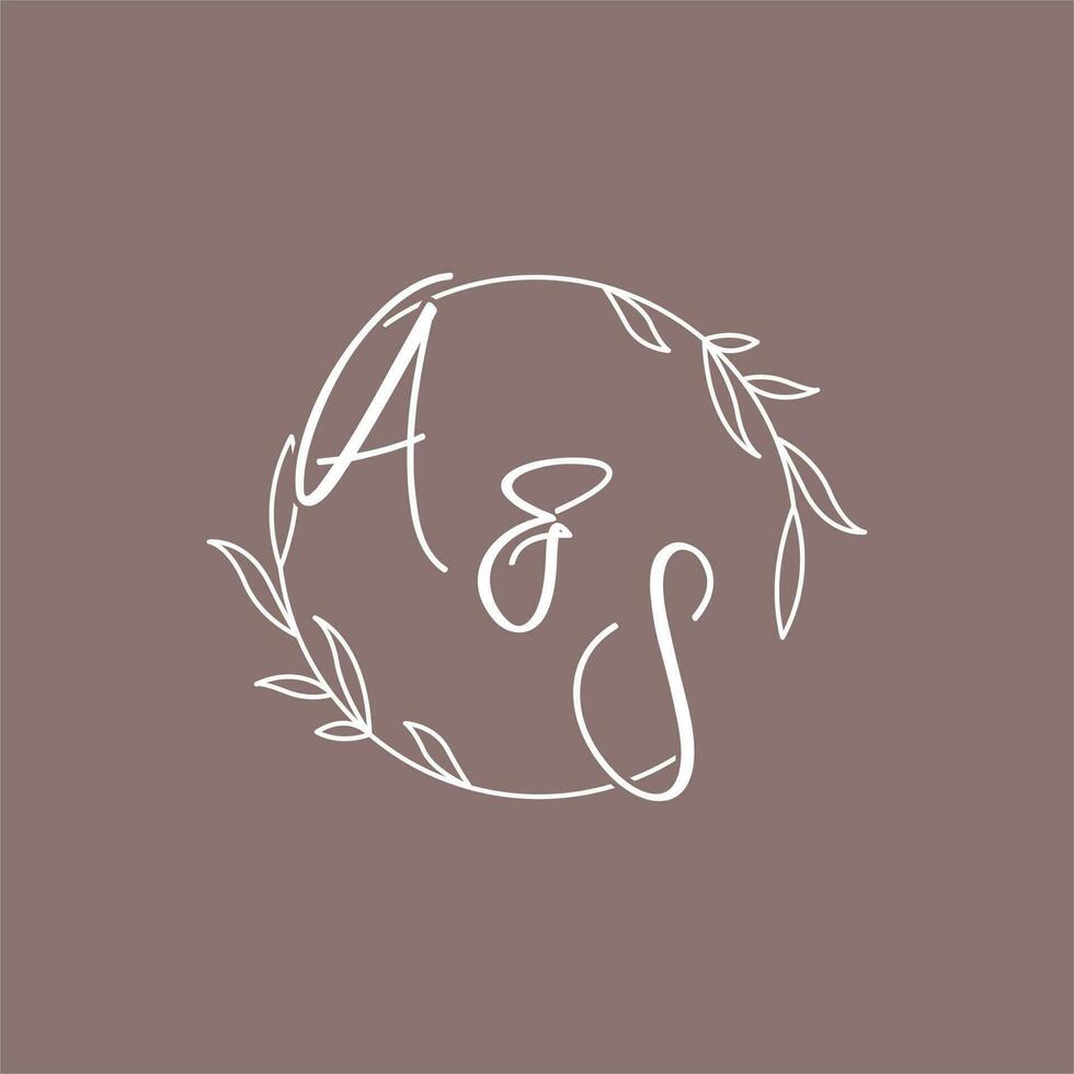 como Boda iniciales monograma logo ideas vector