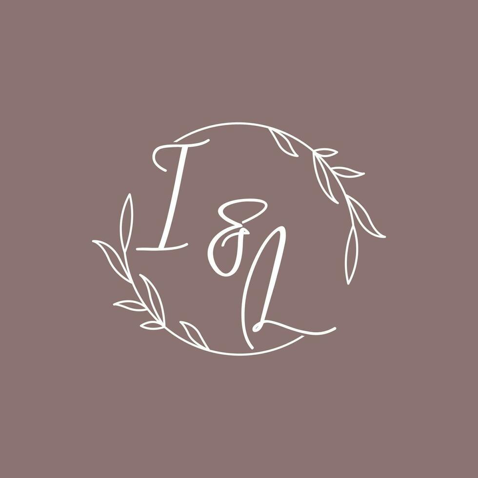 IL wedding initials monogram logo ideas vector