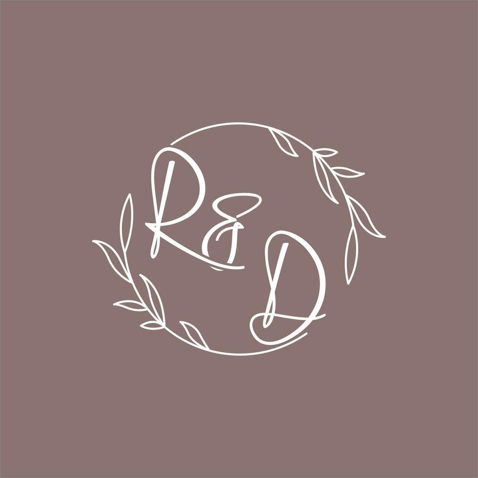 RD wedding initials monogram logo ideas 23680202 Vector Art at Vecteezy