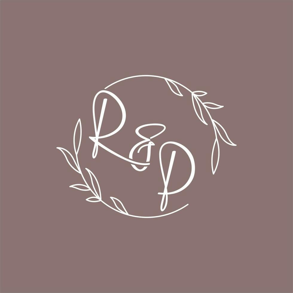 RP wedding initials monogram logo ideas vector