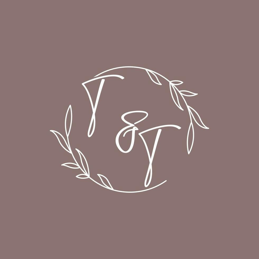 TT wedding initials monogram logo ideas vector