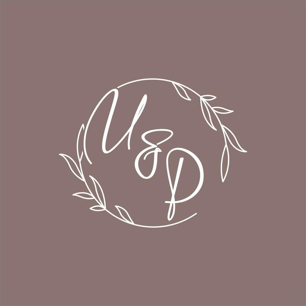 UP wedding initials monogram logo ideas vector