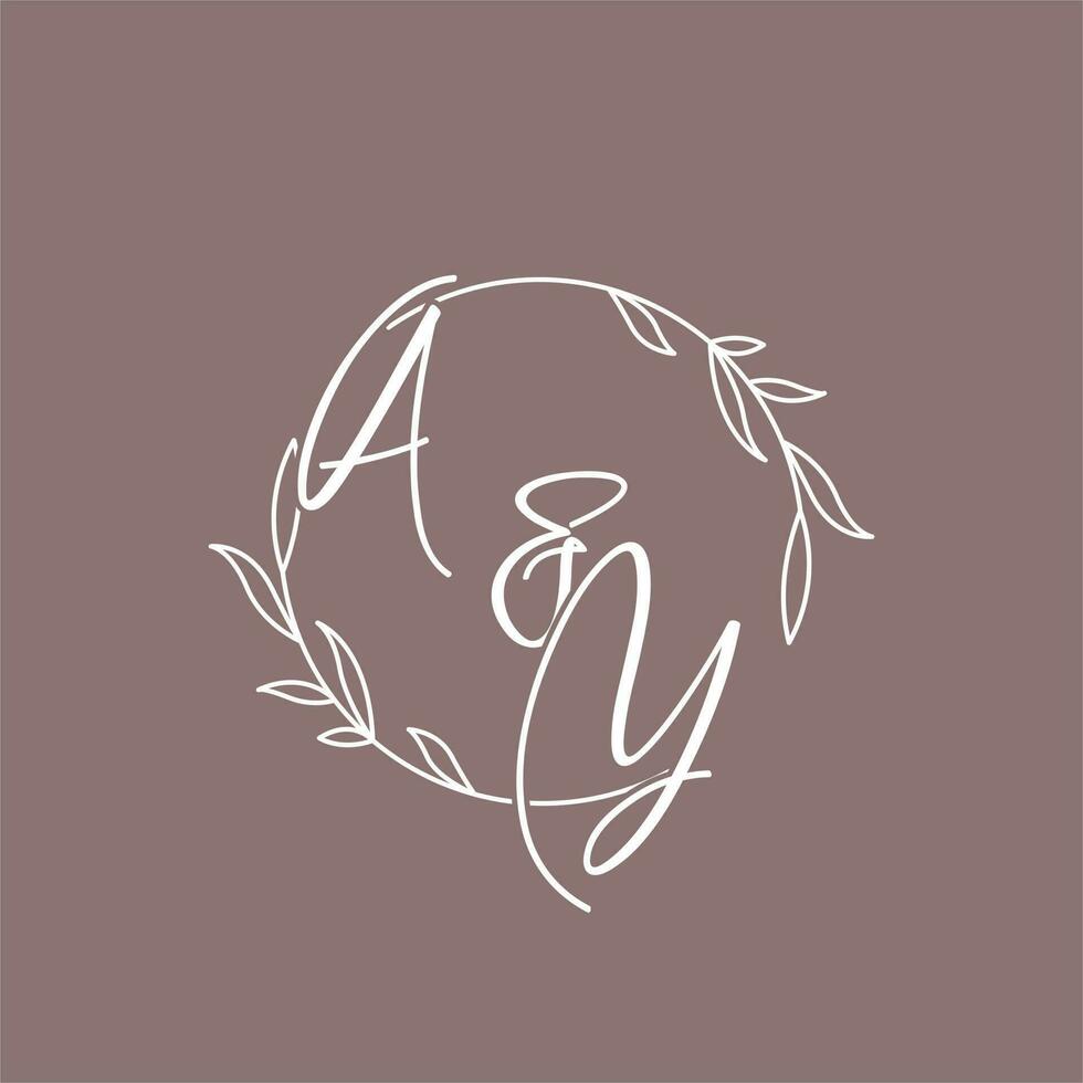 AY wedding initials monogram logo ideas 23680337 Vector Art at Vecteezy