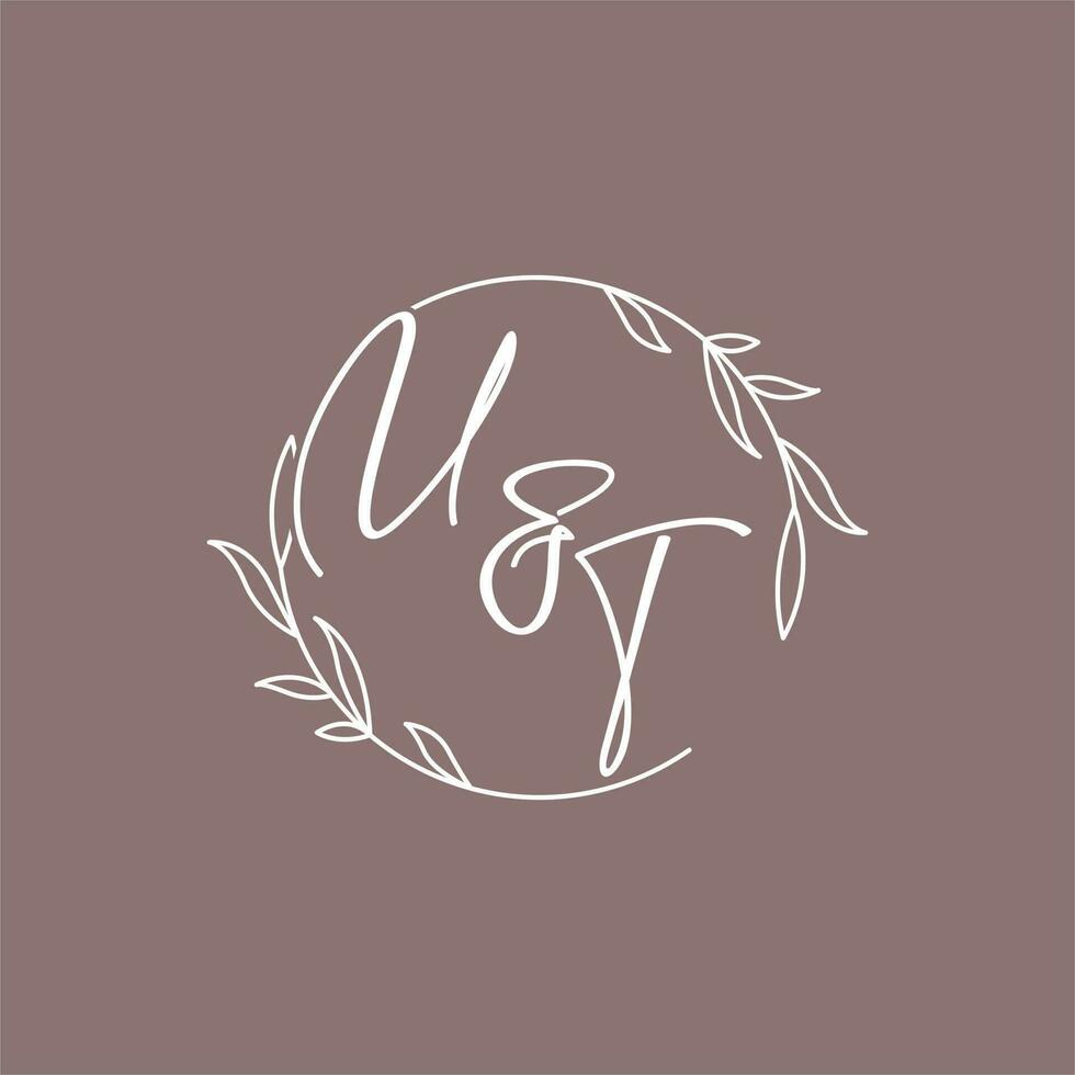 UT wedding initials monogram logo ideas vector