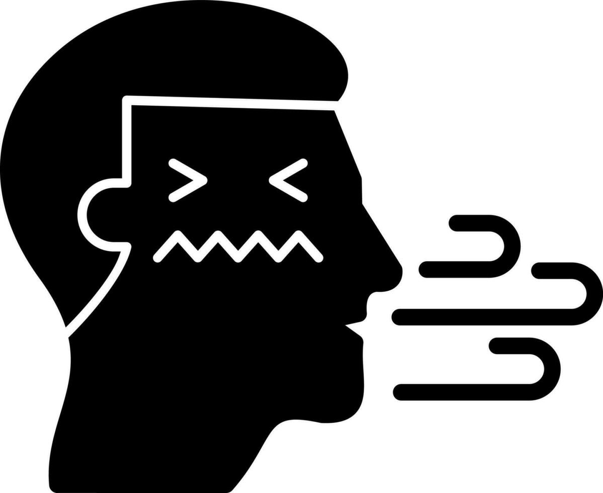 Bad breath Vector Icon Design