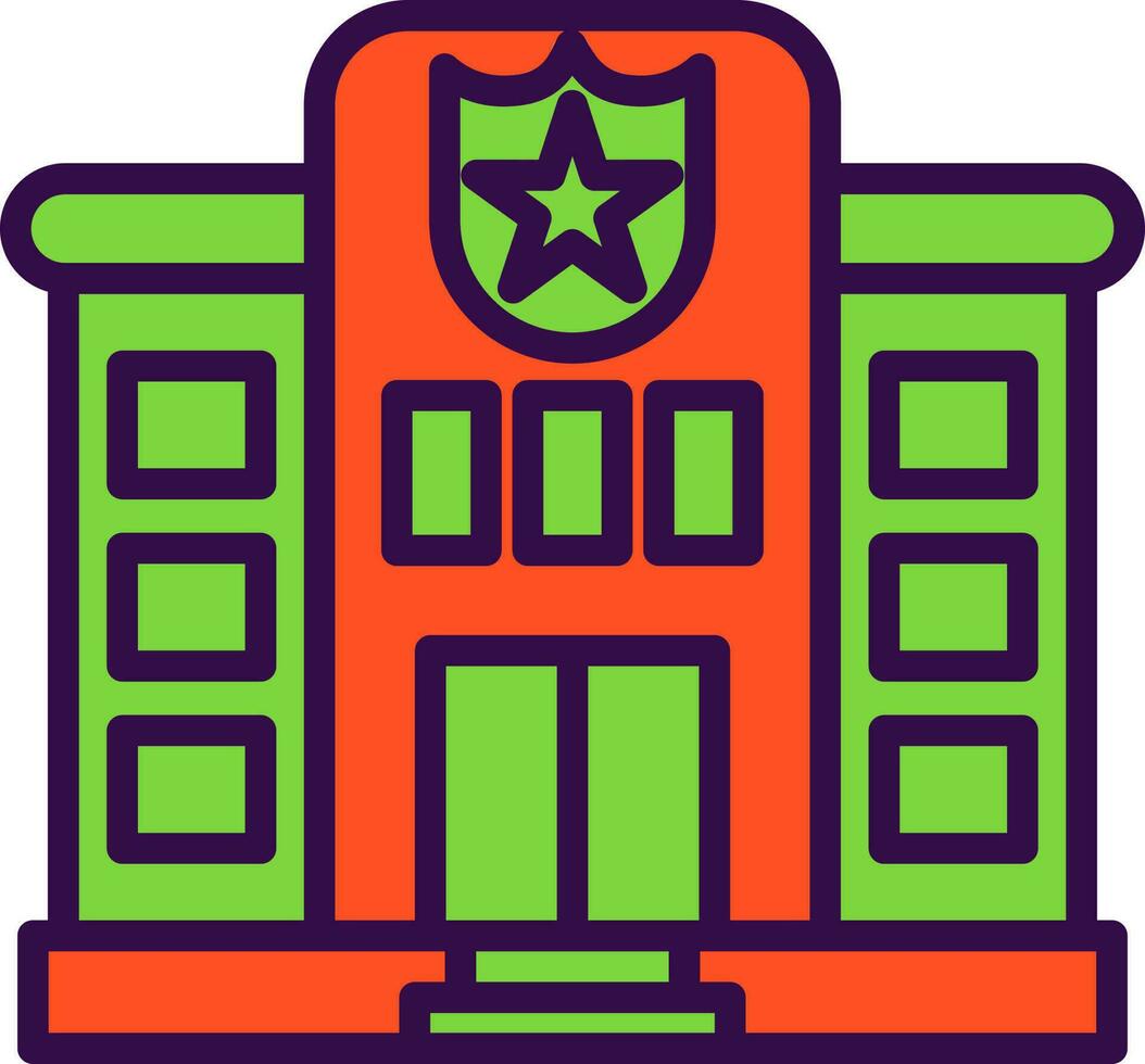 diseño de icono de vector de estación de policía