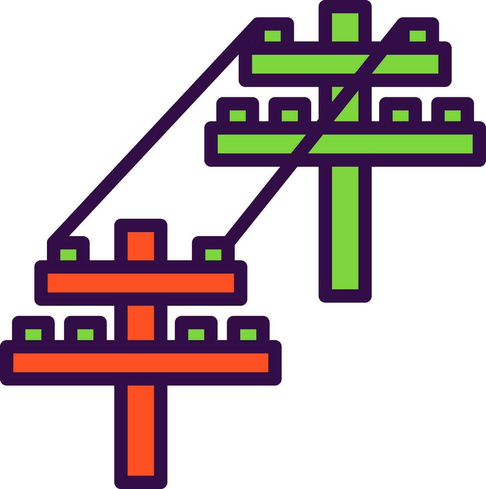 Electric tower Vector Icon Design