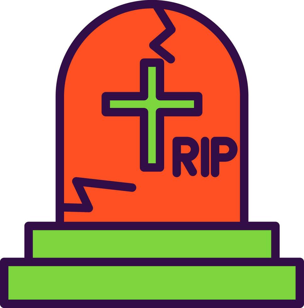 Cemetery Vector Icon Design