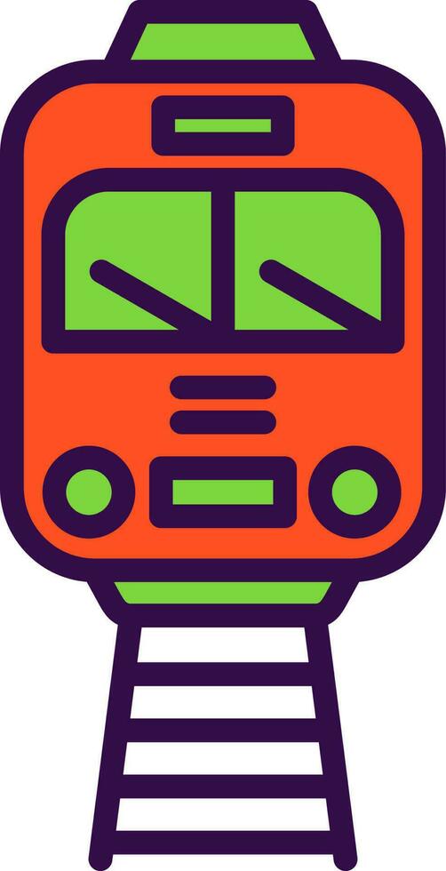 Tram Vector Icon Design