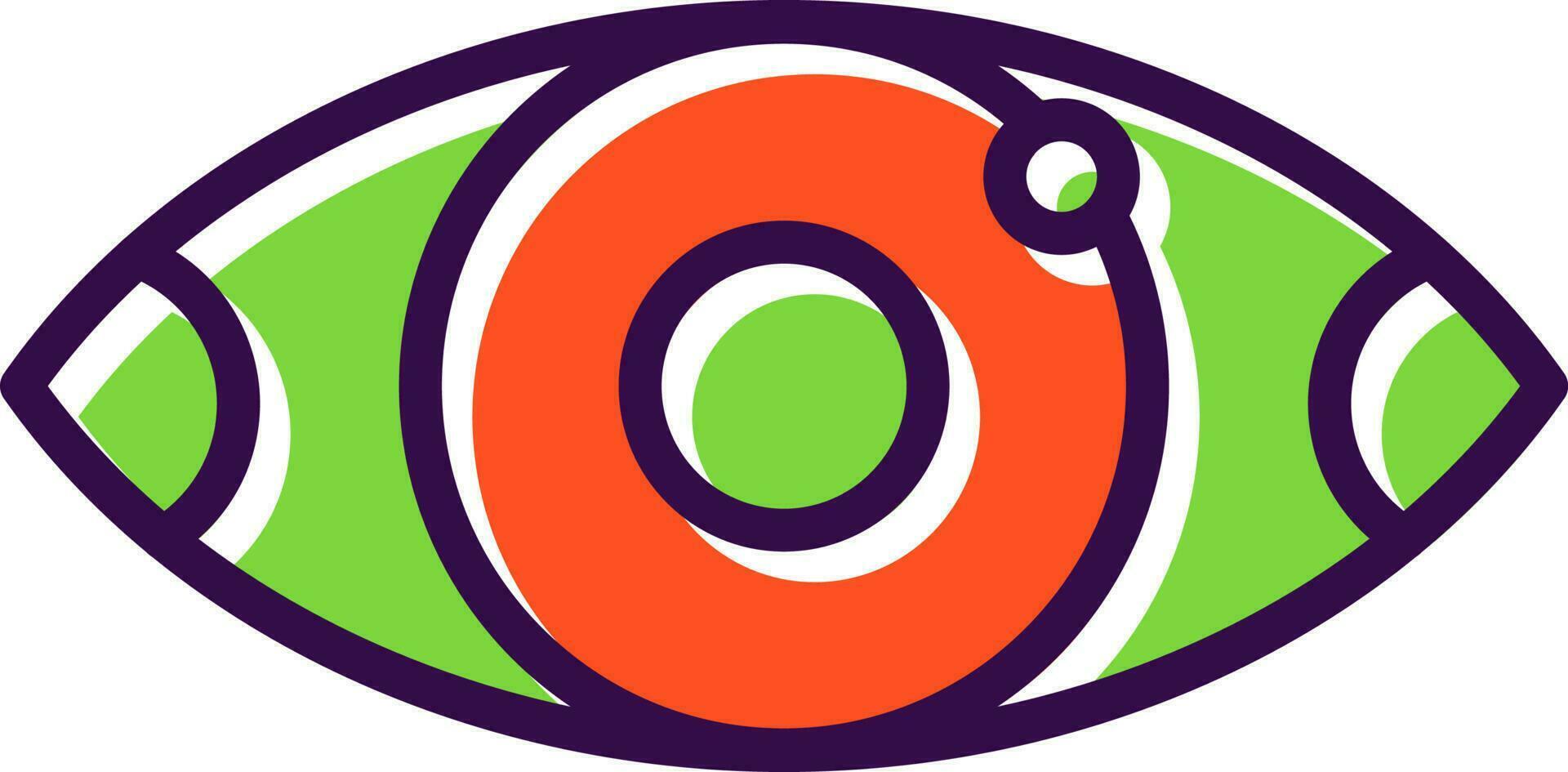 Red eyes Vector Icon Design