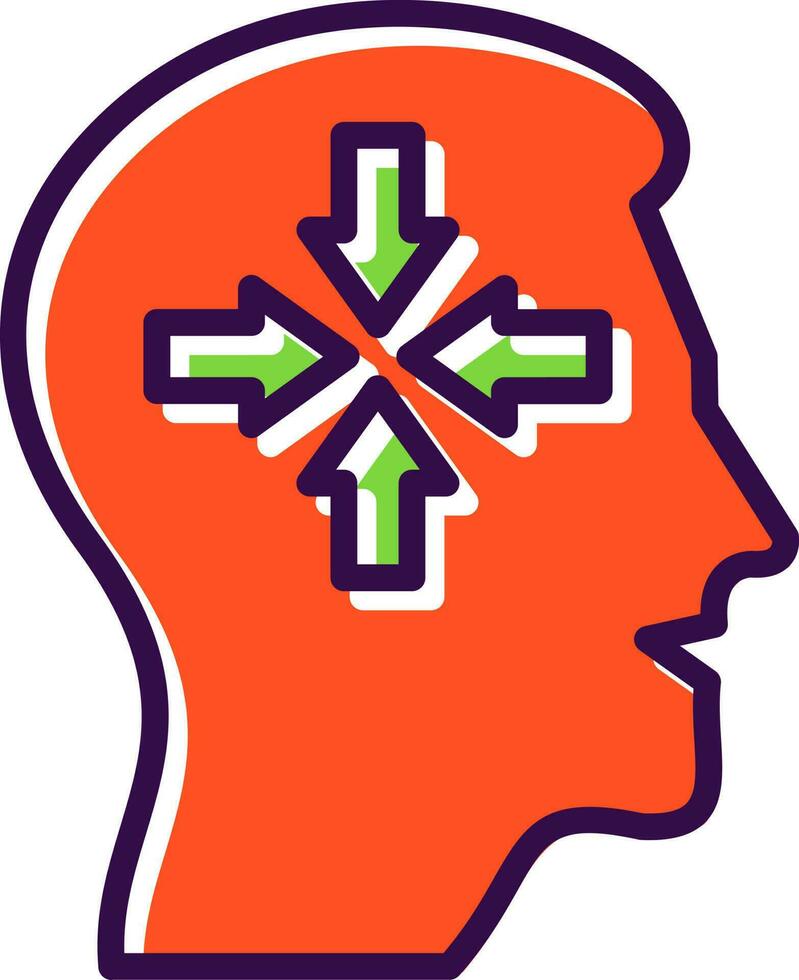 Decreased concentration Vector Icon Design