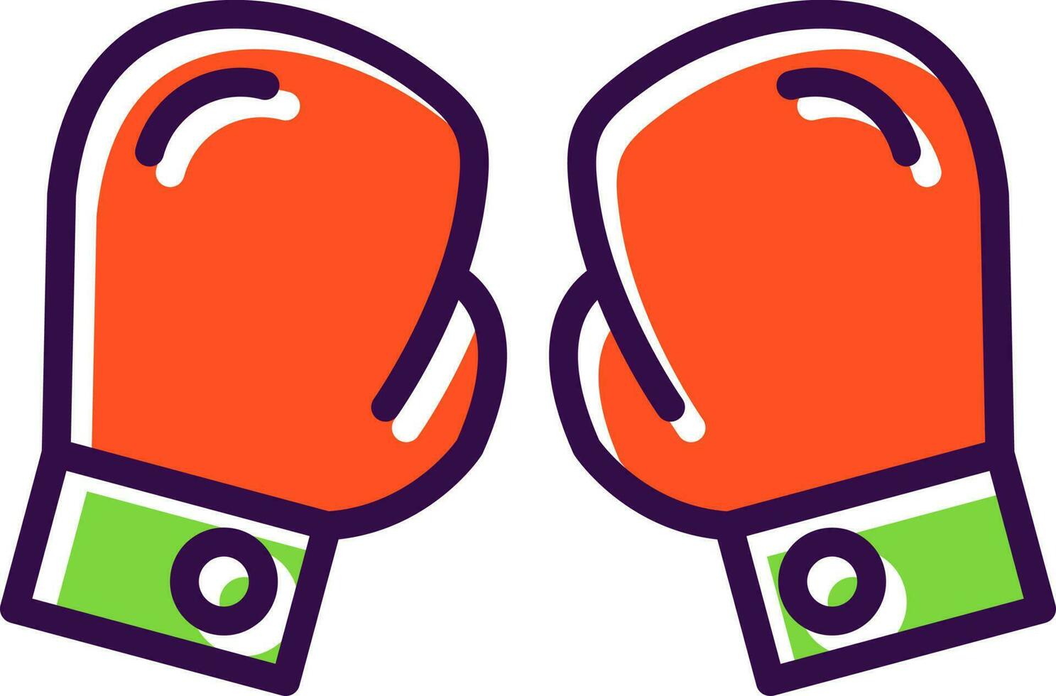 Boxing gloves Vector Icon Design