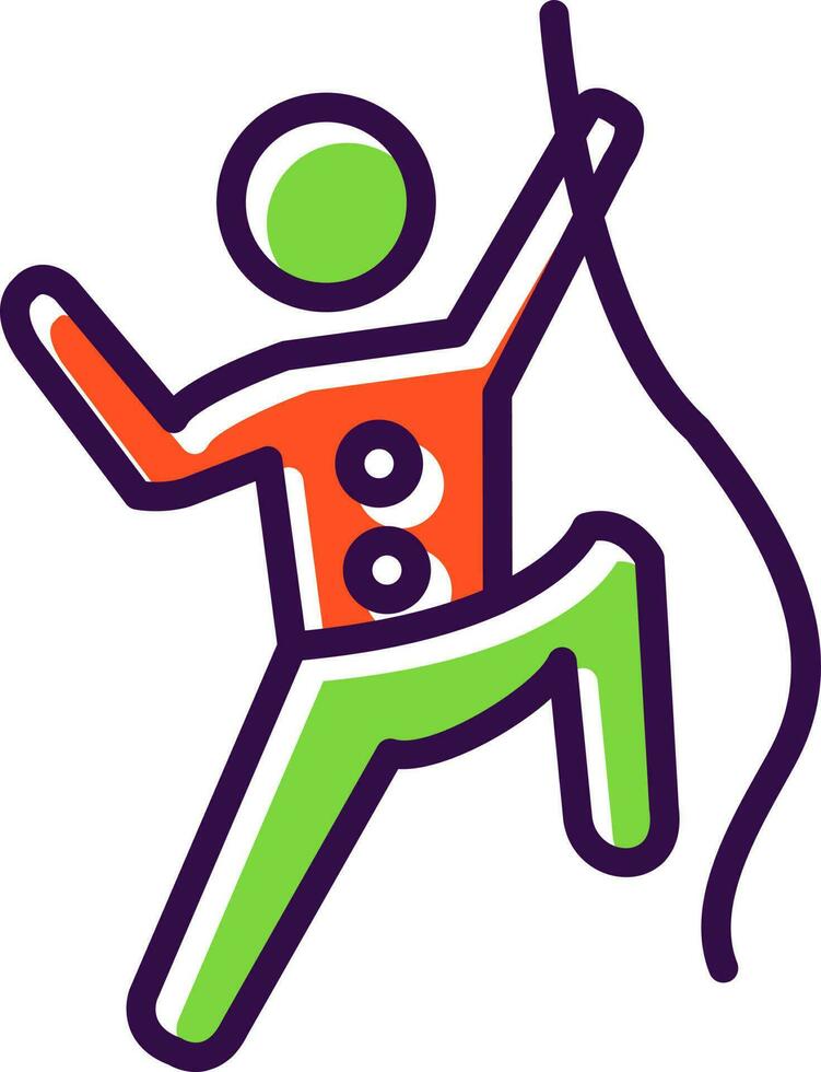 Climbing Vector Icon Design