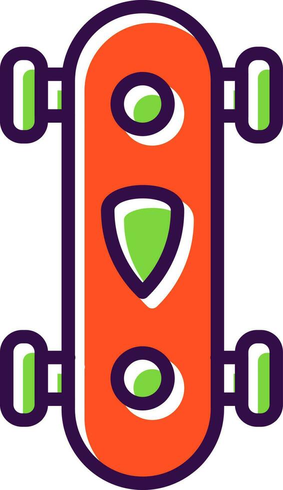 longboard vector icono diseño