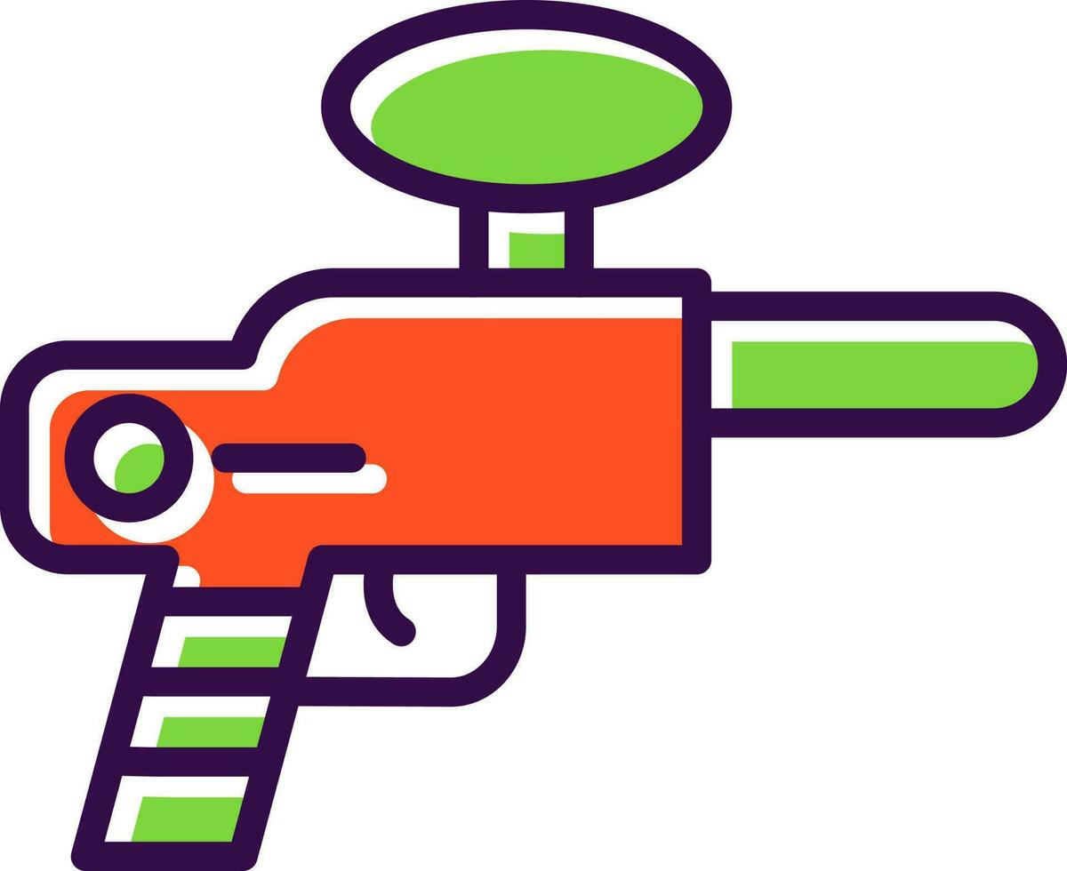 diseño de icono de vector de paintball