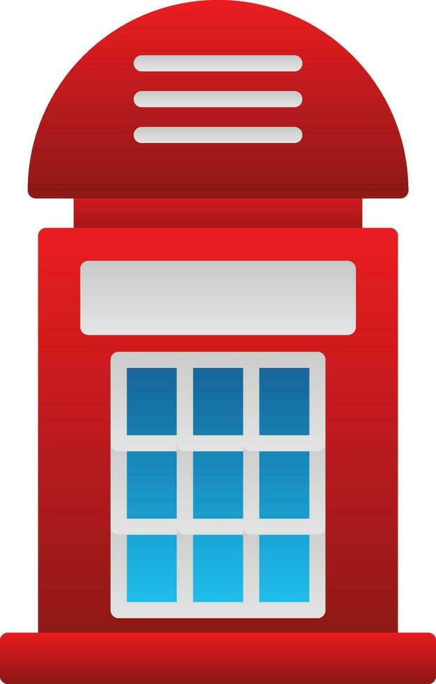 Phone booth Vector Icon Design