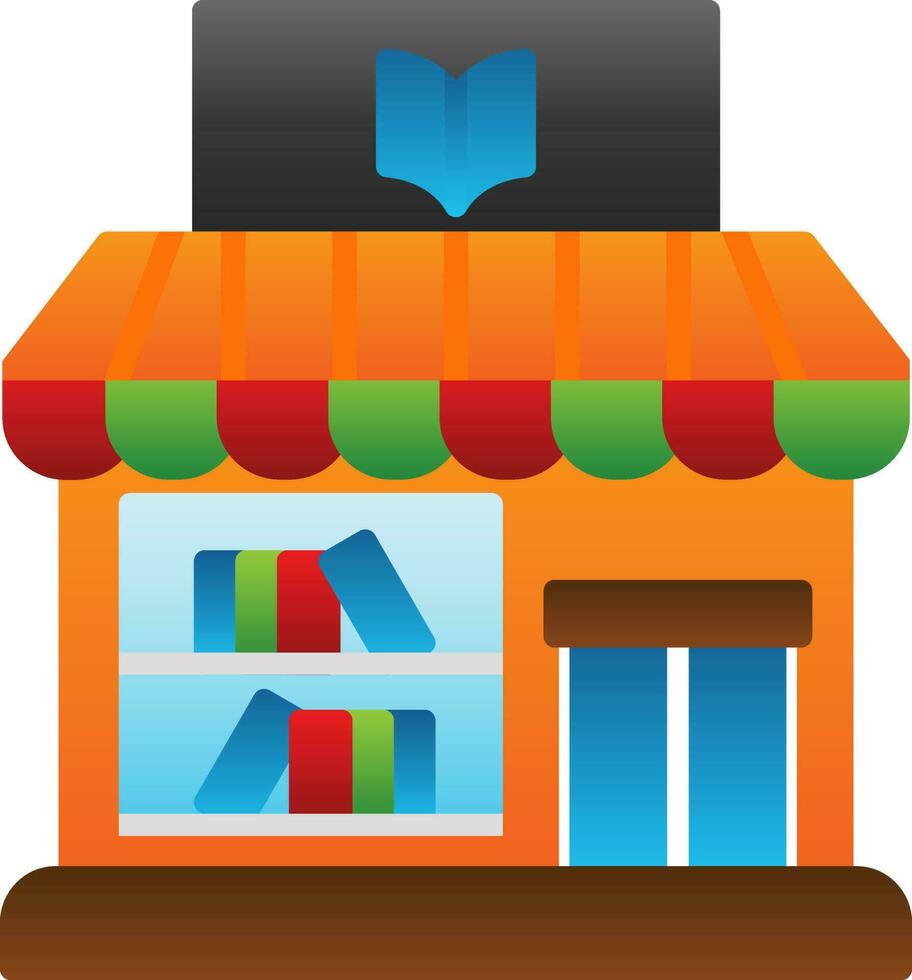 diseño de icono de vector de tienda de libros