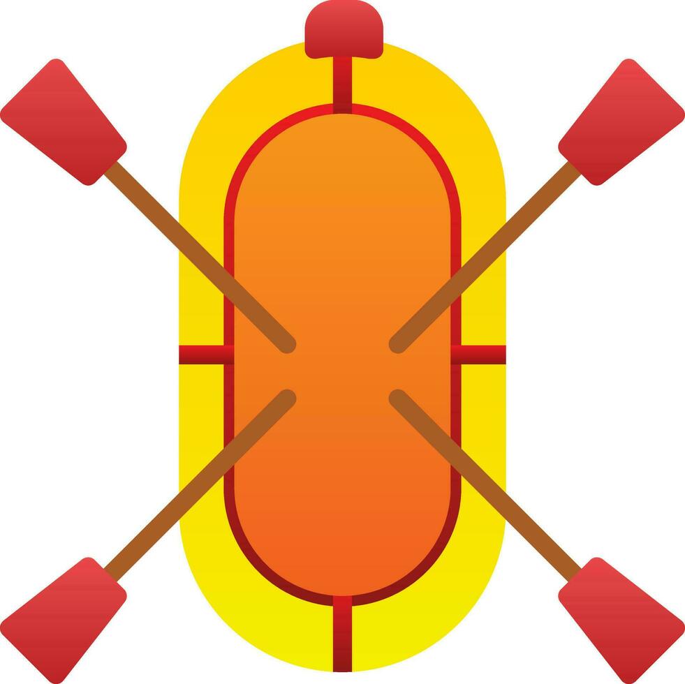 Rafting Vector Icon Design