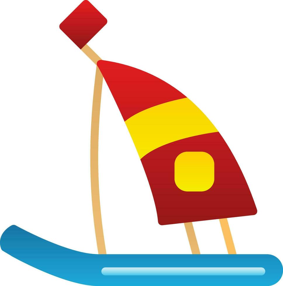 Windsurf Vector Icon Design