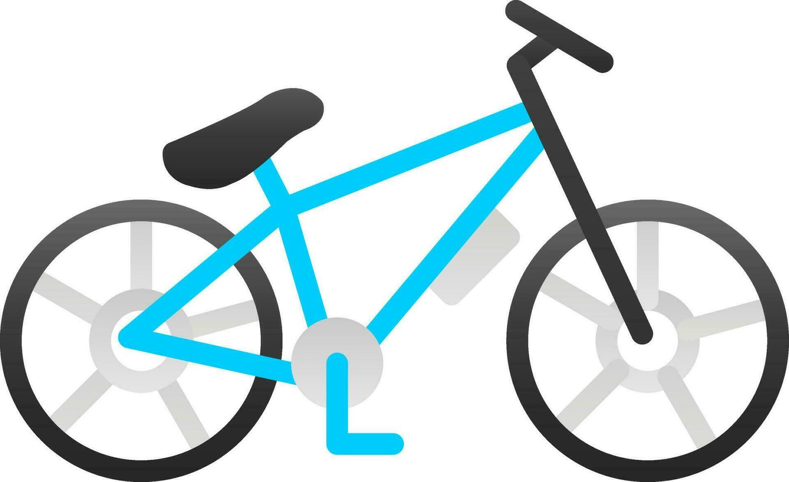 diseño de icono de vector de bicicleta de montaña