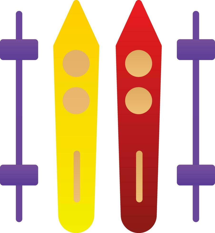 Ski Vector Icon Design