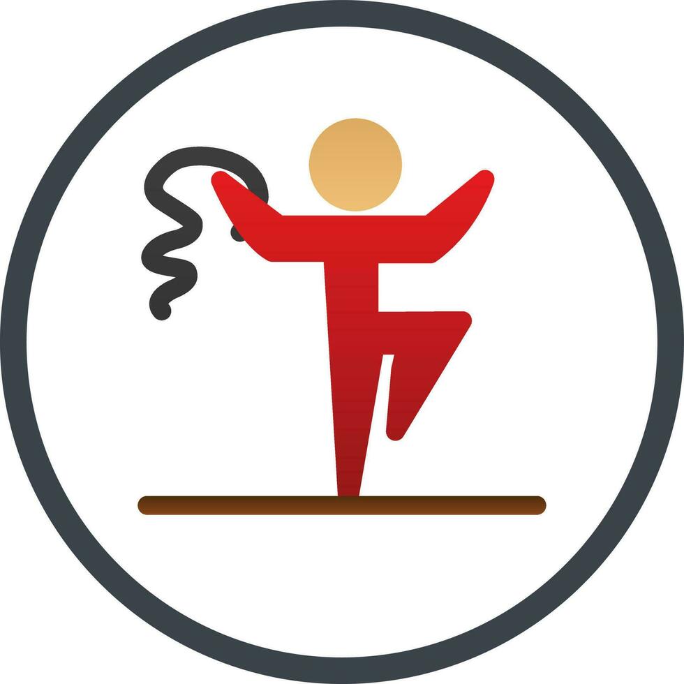 Rythmic gymnastics Vector Icon Design